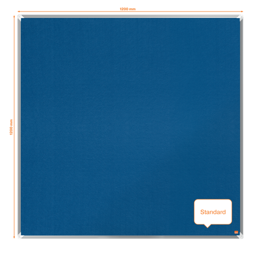 Tablero NOBO Premium Plus de fieltro 1200x1200mm, azul