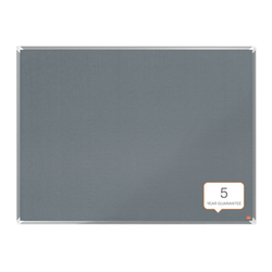 Tablero NOBO Premium Plus de fieltro 1200x900mm, gris
