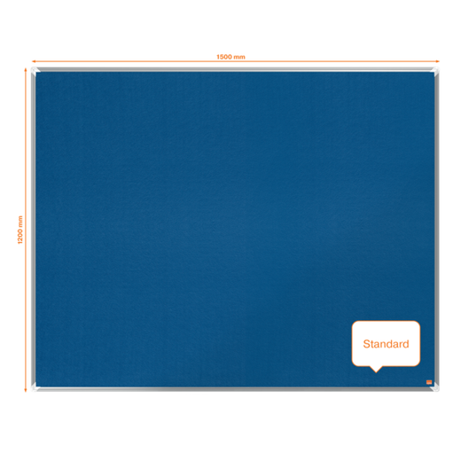 Tablero NOBO Premium Plus de fieltro 1500x1200mm, azul