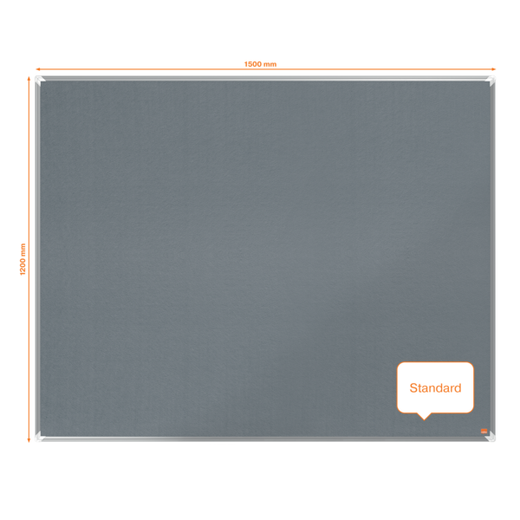 Tablero NOBO Premium Plus de fieltro 1500x1200mm, gris