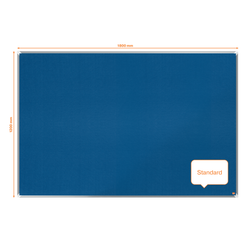 Tablero NOBO Premium Plus de fieltro 1800x1200mm, azul