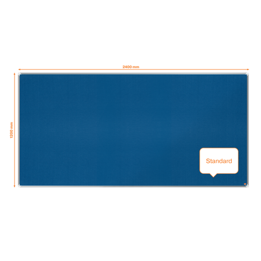 Tablero NOBO Premium Plus de fieltro 2400x1200mm, azul