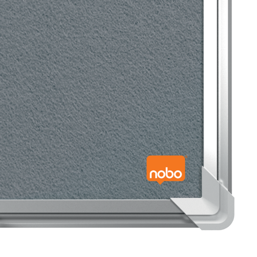 Tablero NOBO Premium Plus de fieltro 900x600mm, gris