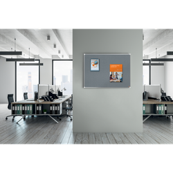 Tablero NOBO Premium Plus de fieltro 900x600mm, gris