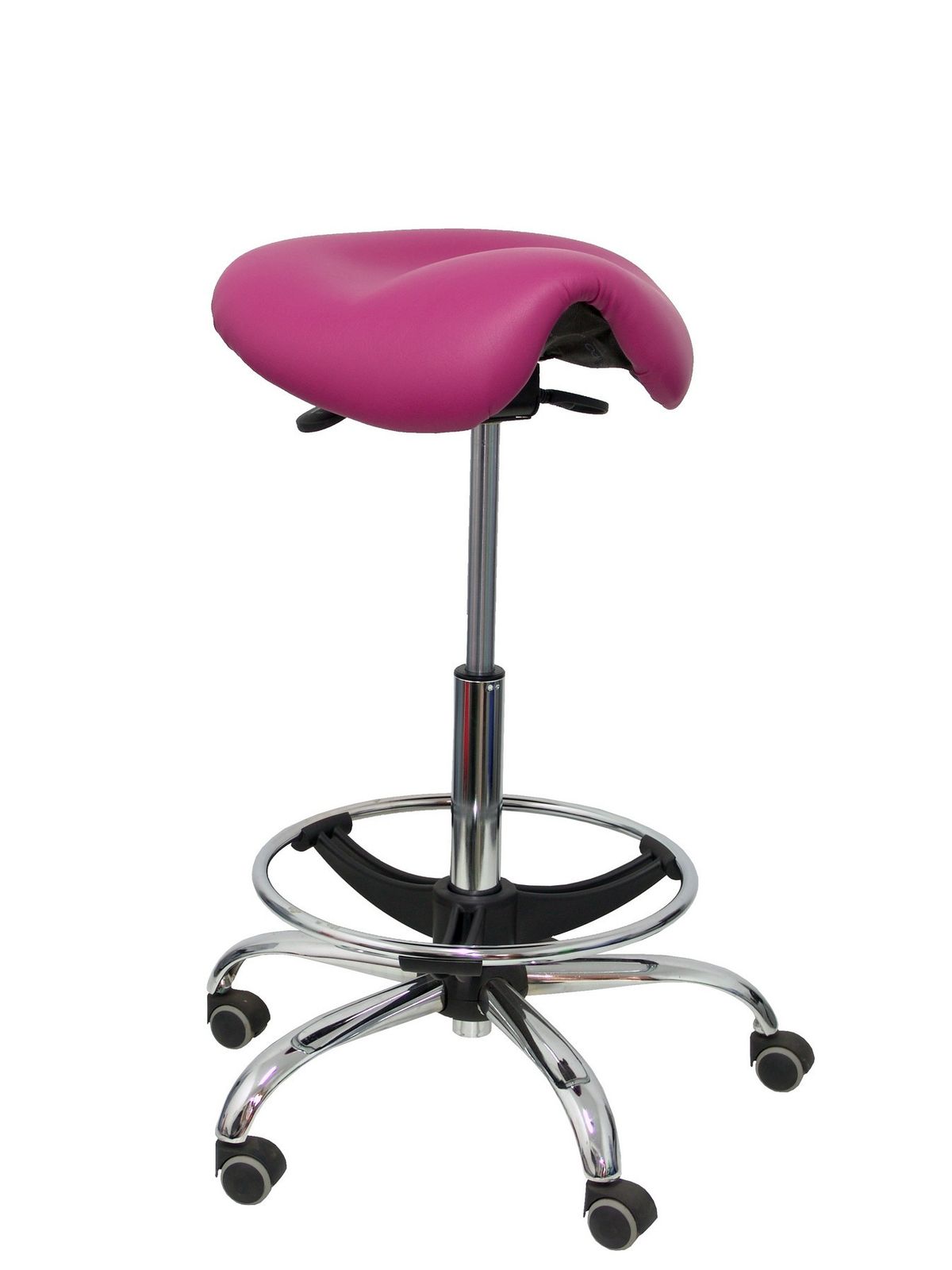 Taburete Alatoz similpiel rosa