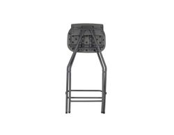 Taburete alto plegable Alvarstool con respaldo y amplio asiento.