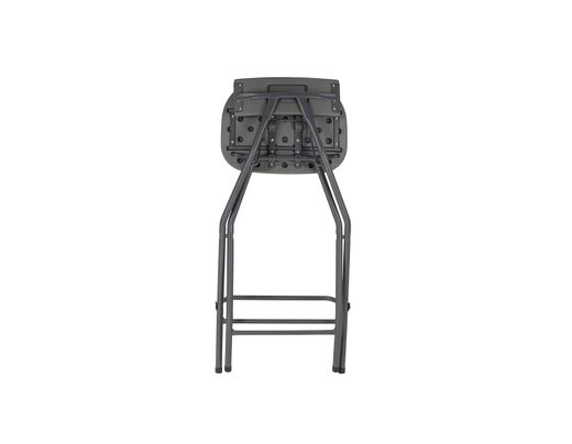 Taburete alto plegable Alvarstool con respaldo y amplio asiento.