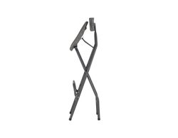 Taburete alto plegable Alvarstool con respaldo y amplio asiento.