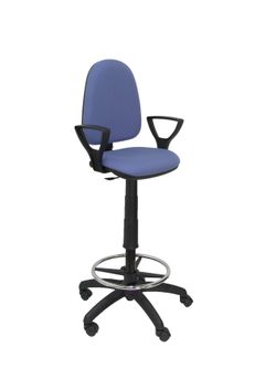 Taburete Ayna bali azul claro brazos fijos