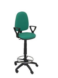 Taburete Ayna bali verde brazos fijos