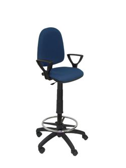 Taburete Ayna color azul marino con brazos fijos