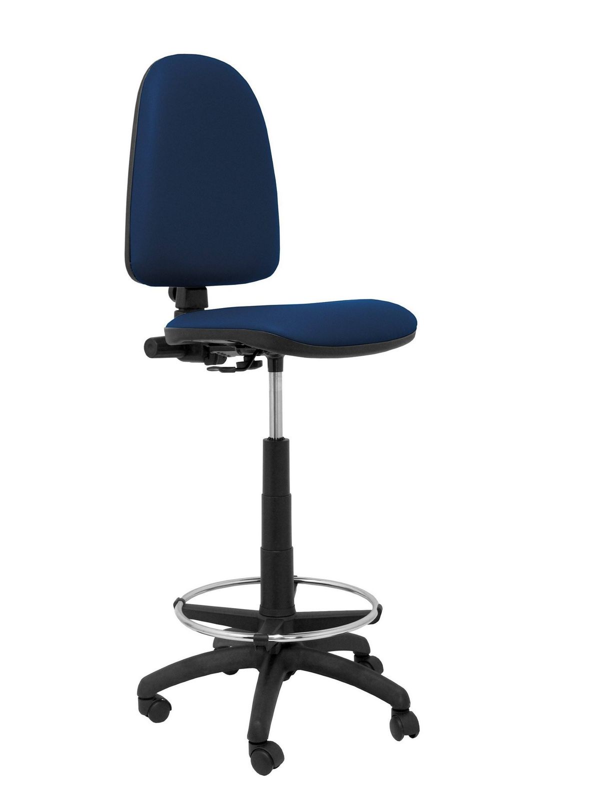 Taburete Ayna similpiel azul marino