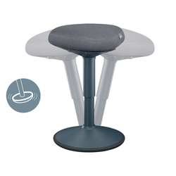 Taburete ergonomico Active Comfort Sit - sentado, gris oscuro