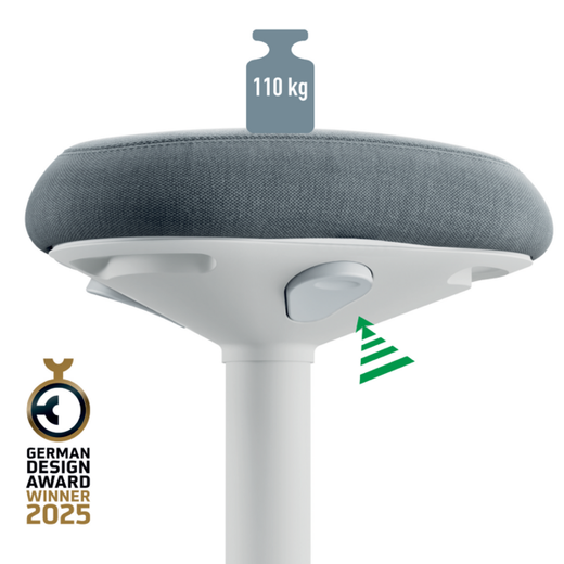 Taburete ergonomico Active Comfort Sit - sentado, gris