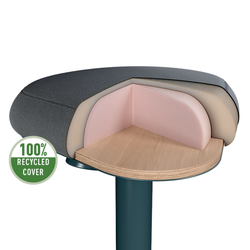 Taburete ergonomico Active Comfort Stand - de pie, gris oscuro