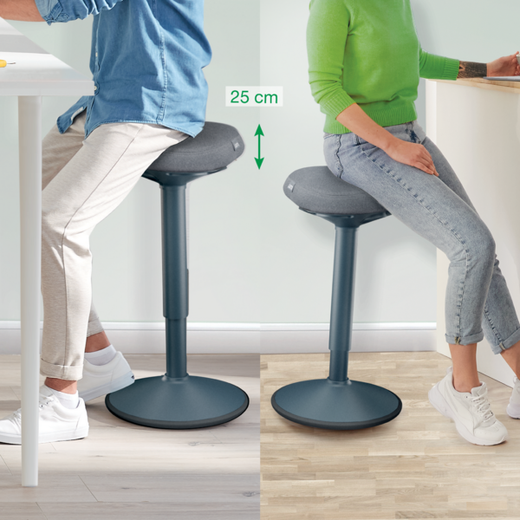 Taburete ergonomico Active Comfort Stand - de pie, gris oscuro