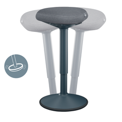 Taburete ergonomico Active Comfort Stand - de pie, gris oscuro