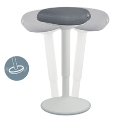 Taburete ergonomico Active Comfort Stand - de pie, gris