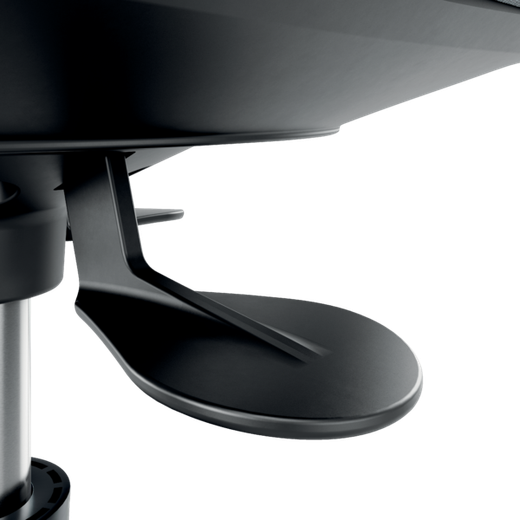 Taburete Leitz Ergo Active con ruedas, gris oscuro