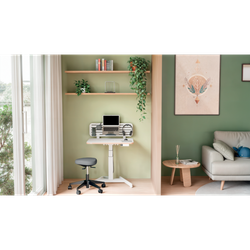 Taburete Leitz Ergo Active con ruedas, gris oscuro