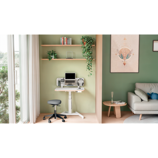 Taburete Leitz Ergo Active con ruedas, gris oscuro