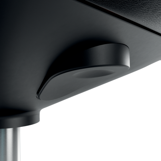 Taburete Leitz Ergo con ruedas, negro