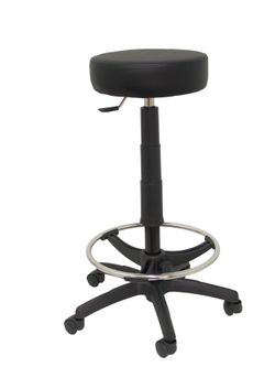 Taburete modelo T10 similpiel negro