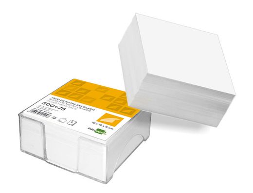 Taco Liderpapel Encolado 100 X 100 X 60Mm Blanco