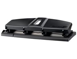 Taladrador Maped Essentials Metal 4 Taladros Capacidad 12 Hojas Color Negro