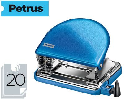 Taladrador petrus 52 wow azul metalizado capacidad 20 hojas en blister