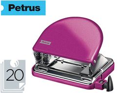 Taladrador petrus 52 wow fucsia metalizado capacidad 20 hojas en blister