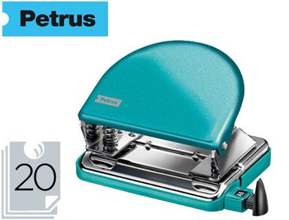 Taladrador petrus 52 wow turquesa metalizado capacidad 20 hojas en blister