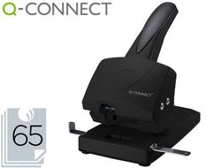 Taladrador Q-Connect Kf01237 Negro -Abertura 6,5 mm -Capacidad 65 Hojas