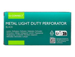 Taladrador q-connect kf14214 negro abertura 1 mm capacidad 10 hojas