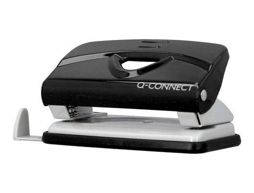 Taladrador q-connect kf14214 negro abertura 1 mm capacidad 10 hojas