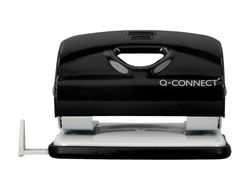 Taladrador q-connect kf14217 negro abertura 2 mm capacidad 20 hojas