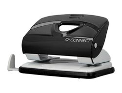 Taladrador q-connect kf14217 negro abertura 2 mm capacidad 20 hojas
