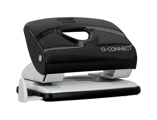 Taladrador q-connect kf14217 negro abertura 2 mm capacidad 20 hojas