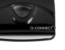 Taladrador q-connect kf14217 negro abertura 2 mm capacidad 20 hojas
