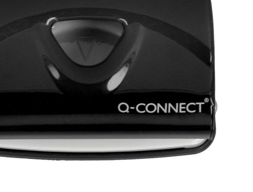 Taladrador q-connect kf14217 negro abertura 2 mm capacidad 20 hojas