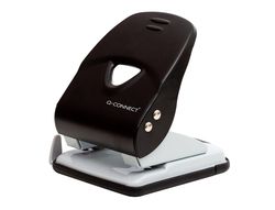 Taladrador q-connect kf14221 2 taladros color negro abertura 3,5 mm capacidad 40 hojas