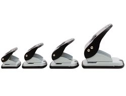 Taladrador q-connect kf14221 2 taladros color negro abertura 3,5 mm capacidad 40 hojas