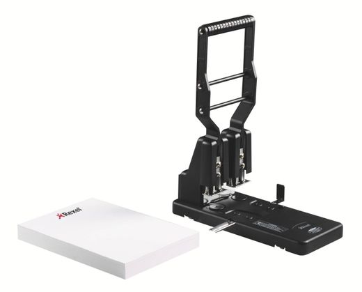 Taladradora 2 agujeros negra Rexel HD2300
