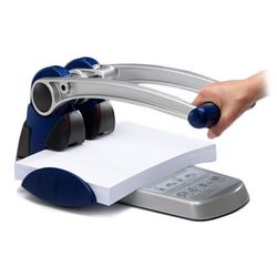 Taladradora Rexel HD2300X 2 agujeros plata/azul