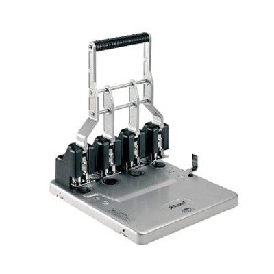 Taladradora Rexel HD4150 4 agujeros plata/negra