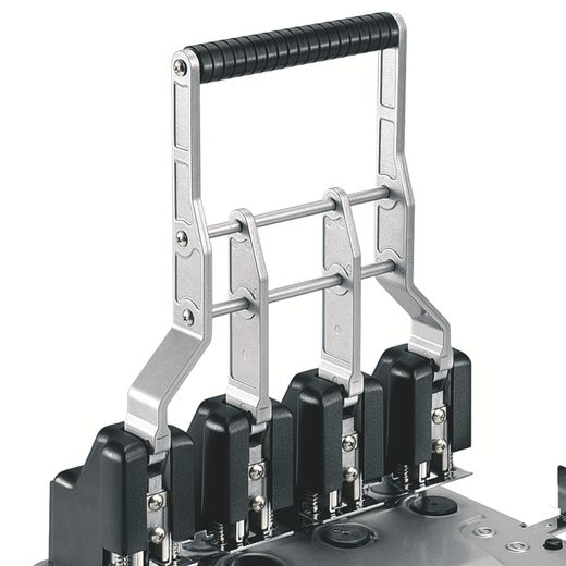 Taladradora Rexel HD4150 4 agujeros plata/negra