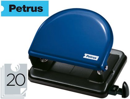 Taladro Petrus 52 regleta tope metal 20 hojas azul