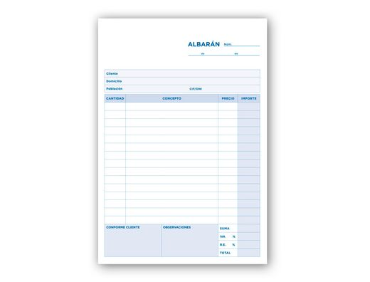 Talonario Liderpapel Albaran Cuarto Original y Copia T215