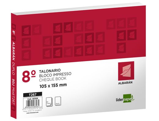 Talonario Liderpapel Albaran Octavo Duplicado Apaisado