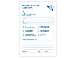 Talonario Liderpapel Ausentes 8º Original T103 Texto en Catalan